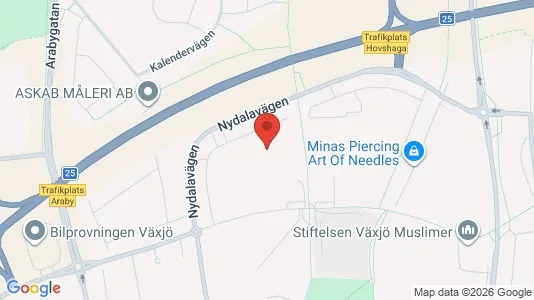 Apartments for rent i Växjö - kort over placeringen