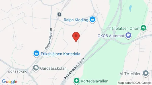 Apartments for rent i Gothenburg East - kort over placeringen