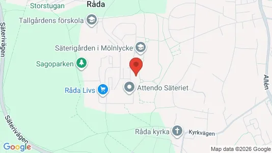 Apartments for rent i Härryda - kort over placeringen