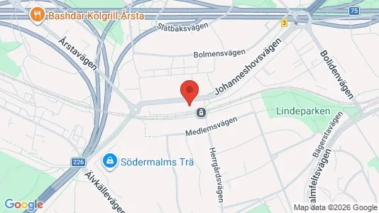 Apartments for rent i Hammarbyhamnen - kort over placeringen