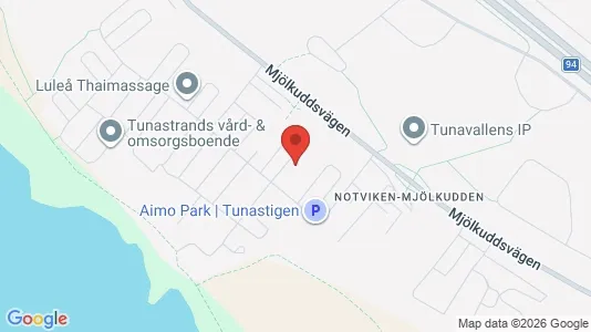 Apartments for rent i Luleå - kort over placeringen