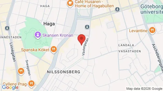 Apartments for rent i Gothenburg City Centre - kort over placeringen