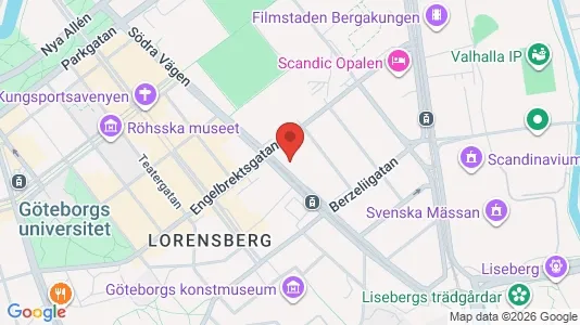 Apartments for rent i Johanneberg - kort over placeringen