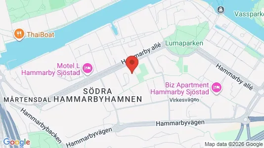 Apartments for rent i Hammarbyhamnen - kort over placeringen