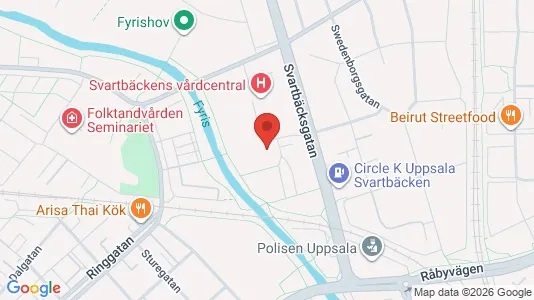 Apartments for rent i Uppsala - kort over placeringen