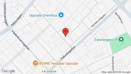 Apartments for rent i Uppsala - kort over placeringen