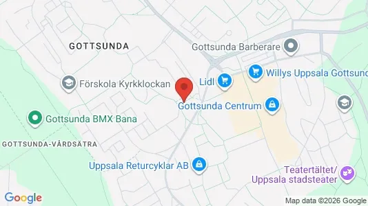 Apartments for rent i Uppsala - kort over placeringen