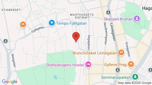 Apartments for rent i Majorna-Linné - kort over placeringen