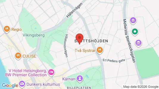 Apartments for rent i Helsingborg - kort over placeringen