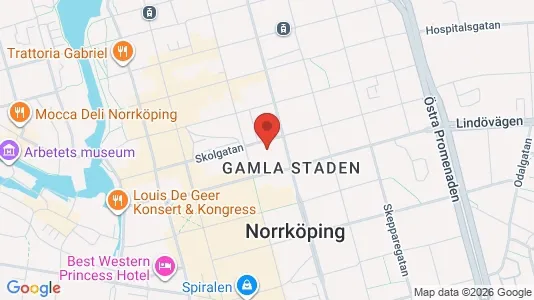Apartments for rent i Norrköping - kort over placeringen