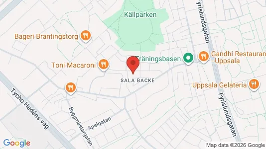 Apartments for rent i Uppsala - kort over placeringen