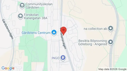Apartments for rent i Angered - kort over placeringen