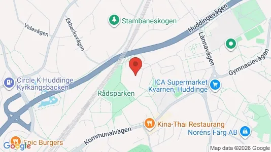 Apartments for rent i Huddinge - kort over placeringen