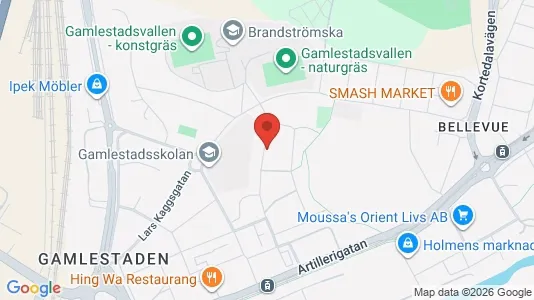 Apartments for rent i Gothenburg East - kort over placeringen