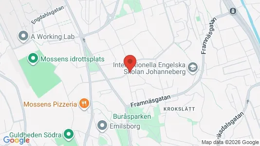 Apartments for rent i Johanneberg - kort over placeringen