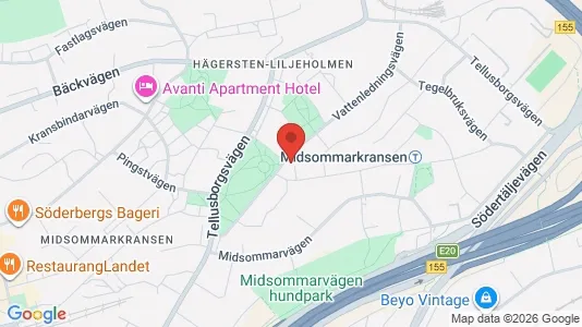 Apartments for rent i Stockholm South - kort over placeringen