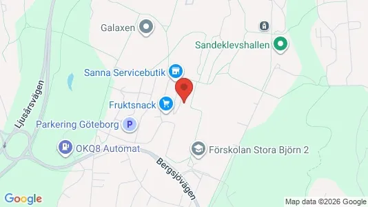 Apartments for rent i Gothenburg East - kort over placeringen