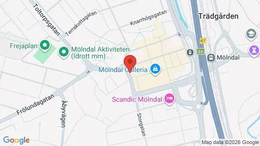 Apartments for rent i Mölndal - kort over placeringen