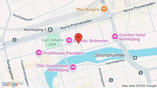 Apartments for rent i Norrköping - kort over placeringen