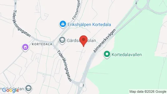 Apartments for rent i Gothenburg East - kort over placeringen