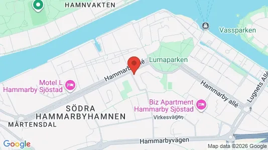 Apartments for rent i Hammarbyhamnen - kort over placeringen