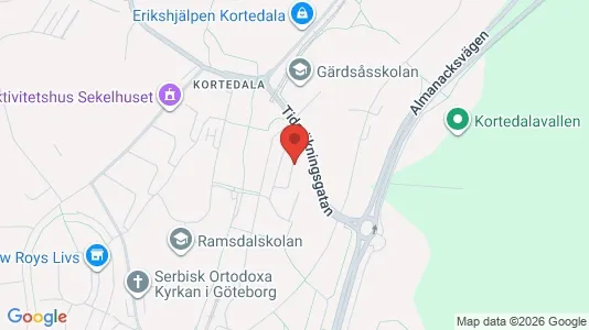 Apartments for rent i Gothenburg East - kort over placeringen