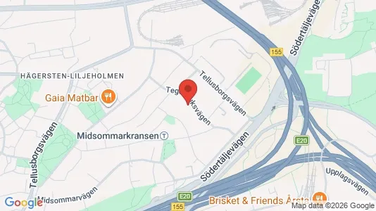 Apartments for rent i Stockholm South - kort over placeringen