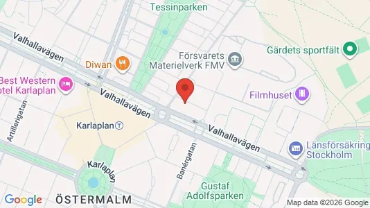 Apartments for rent i Gärdet/Djurgården - kort over placeringen