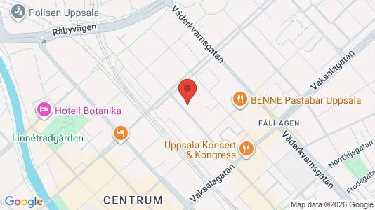 Apartments for rent i Uppsala - kort over placeringen