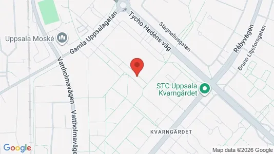 Apartments for rent i Uppsala - kort over placeringen