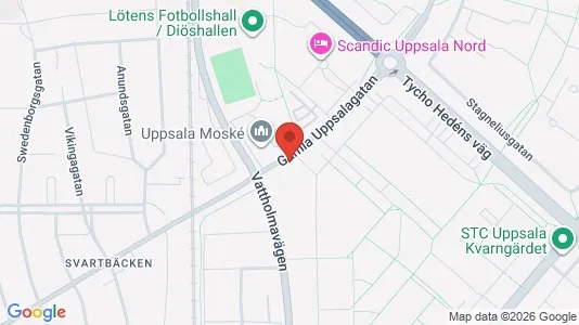 Apartments for rent i Uppsala - kort over placeringen