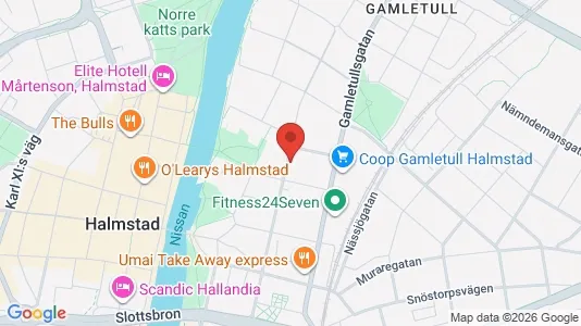 Apartments for rent i Halmstad - kort over placeringen
