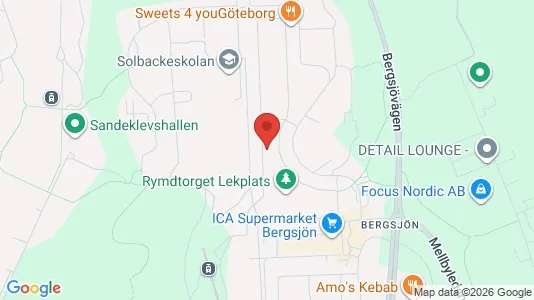 Apartments for rent i Gothenburg East - kort over placeringen