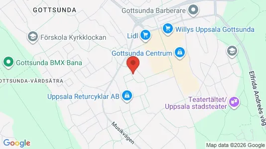 Apartments for rent i Uppsala - kort over placeringen