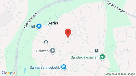 Apartments for rent i Gothenburg East - kort over placeringen