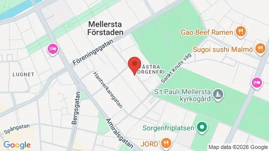 Apartments for rent i Malmö City - kort over placeringen