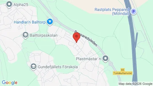 Apartments for rent i Mölndal - kort over placeringen