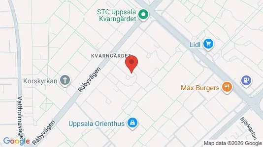Apartments for rent i Uppsala - kort over placeringen