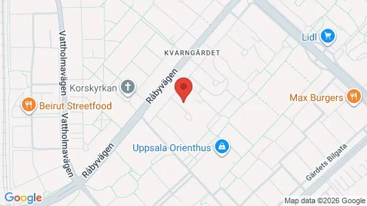 Apartments for rent i Uppsala - kort over placeringen