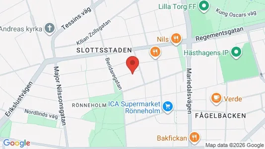 Apartments for rent i Malmö City - kort over placeringen