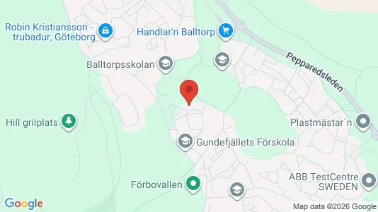 Apartments for rent i Mölndal - kort over placeringen