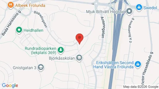 Apartments for rent i Askim-Frölunda-Högsbo - kort over placeringen
