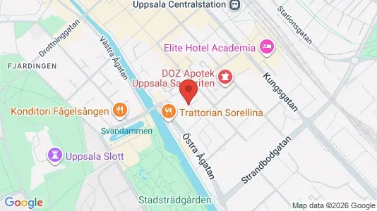 Apartments for rent i Uppsala - kort over placeringen