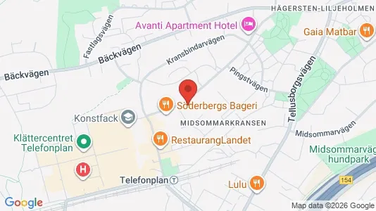 Apartments for rent i Stockholm South - kort over placeringen