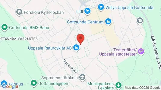 Apartments for rent i Uppsala - kort over placeringen