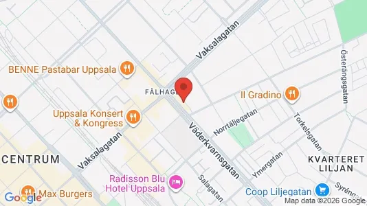 Apartments for rent i Uppsala - kort over placeringen