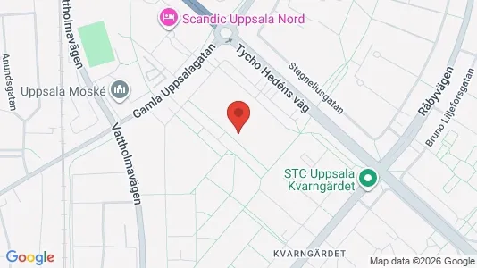 Apartments for rent i Uppsala - kort over placeringen