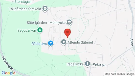 Apartments for rent i Härryda - kort over placeringen