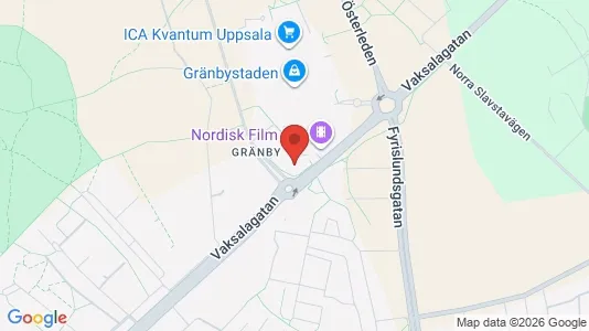Apartments for rent i Uppsala - kort over placeringen