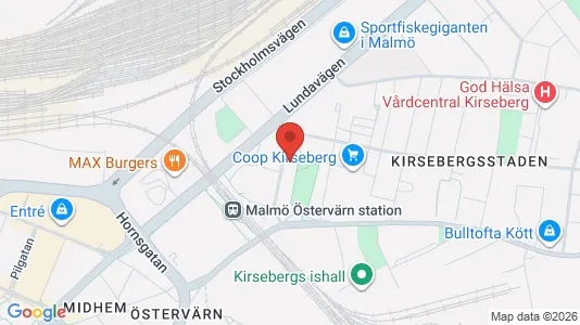 Apartments for rent i Kirseberg - kort over placeringen
